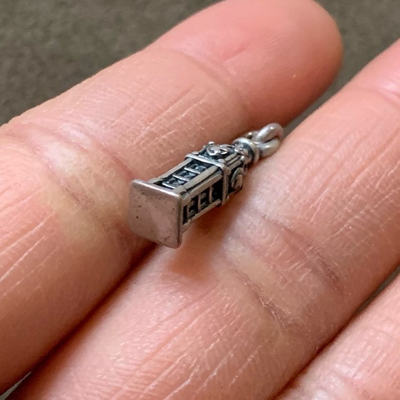 Retired Pandora Big Ben United Kingdom National Icon Bead Charm Sterling Silver - Picture 11 of 13